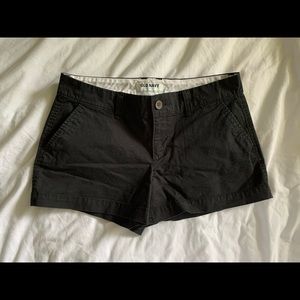 black chino shorts